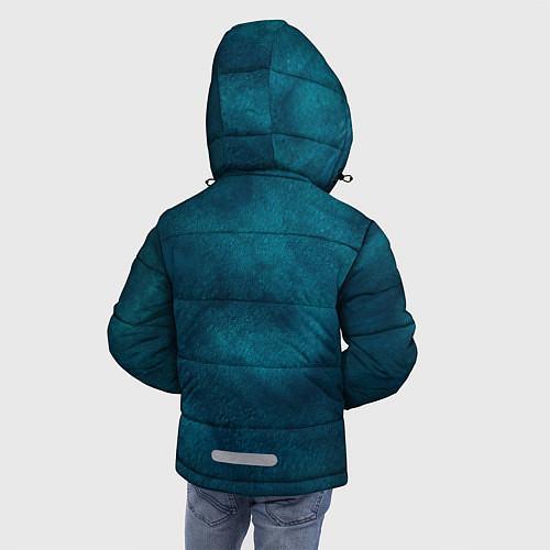 Зимняя куртка для мальчика Синие туманные камешки / 3D-Красный – фото 4