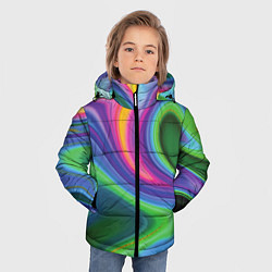 Куртка зимняя для мальчика Color abstraction, цвет: 3D-светло-серый — фото 2