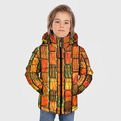 Куртка зимняя для мальчика Рыжие кирпичики, цвет: 3D-светло-серый — фото 2