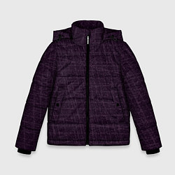 Куртка зимняя для мальчика Текстура тёмно-фиолетовый, цвет: 3D-светло-серый