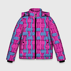 Куртка зимняя для мальчика Pink blue fantasy, цвет: 3D-красный