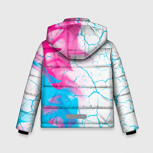 Зимняя куртка для мальчика Dongfeng neon gradient style: по-вертикали / 3D-Черный – фото 2