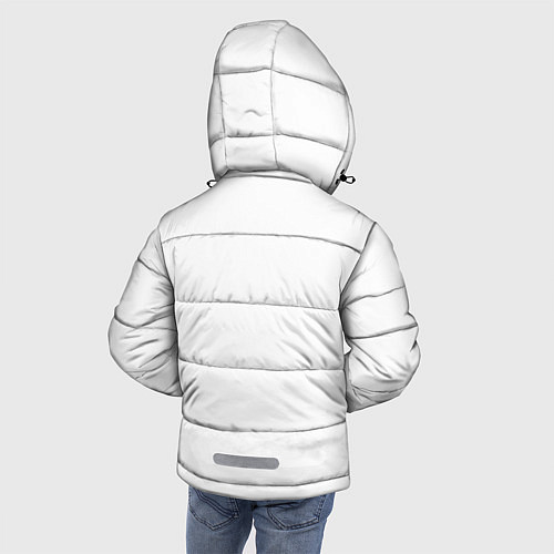 Зимняя куртка для мальчика Японские мотивы - фиолетовый / 3D-Красный – фото 4