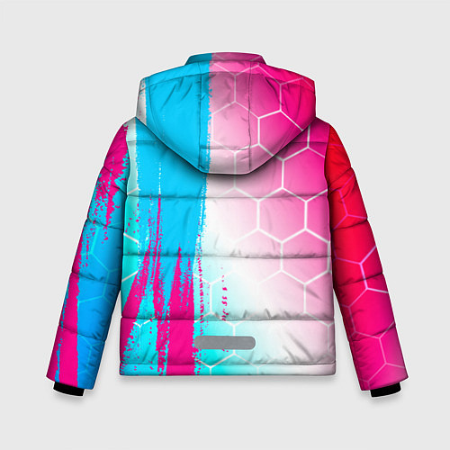 Зимняя куртка для мальчика Exeed neon gradient style: по-вертикали / 3D-Черный – фото 2