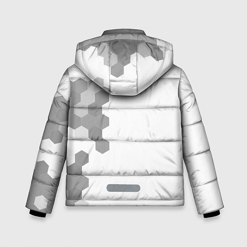 Зимняя куртка для мальчика Among Us glitch на светлом фоне: по-вертикали / 3D-Черный – фото 2