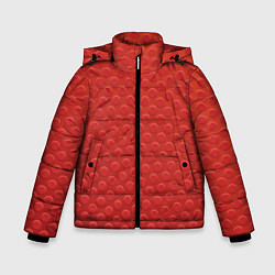 Куртка зимняя для мальчика Дух баскетбола, цвет: 3D-красный
