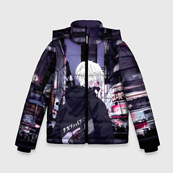 Куртка зимняя для мальчика Kaneki Ken, цвет: 3D-светло-серый
