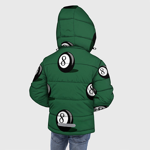 Зимняя куртка для мальчика Крутой бильярдист / 3D-Светло-серый – фото 4