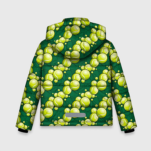 Зимняя куртка для мальчика Большой теннис - мячики / 3D-Черный – фото 2