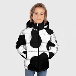 Куртка зимняя для мальчика Принт - пятна коровы, цвет: 3D-светло-серый — фото 2