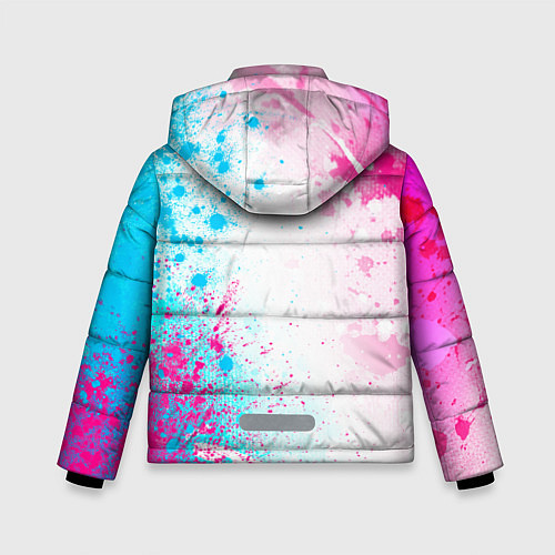 Зимняя куртка для мальчика Bleach neon gradient style: по-вертикали / 3D-Черный – фото 2