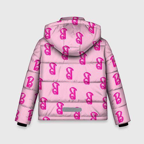 Зимняя куртка для мальчика Барби паттерн буква B / 3D-Черный – фото 2