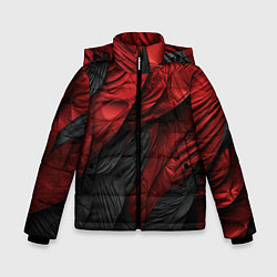 Куртка зимняя для мальчика Red black texture, цвет: 3D-черный