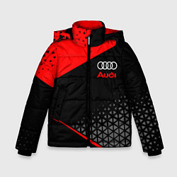 Куртка зимняя для мальчика Ауди - sportwear, цвет: 3D-красный