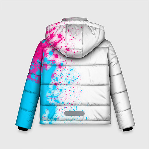 Зимняя куртка для мальчика Genesis neon gradient style: по-вертикали / 3D-Черный – фото 2