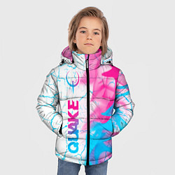 Куртка зимняя для мальчика Quake neon gradient style: по-вертикали, цвет: 3D-черный — фото 2