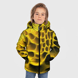 Куртка зимняя для мальчика Yellow background, цвет: 3D-черный — фото 2