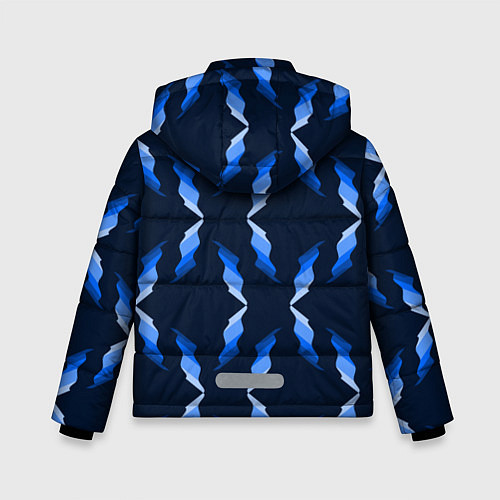 Зимняя куртка для мальчика Синяя ночь / 3D-Черный – фото 2