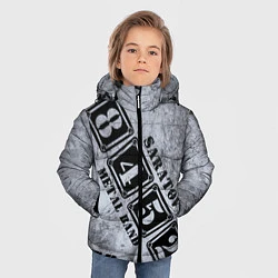 Куртка зимняя для мальчика 8452 metal band Саратов, цвет: 3D-черный — фото 2