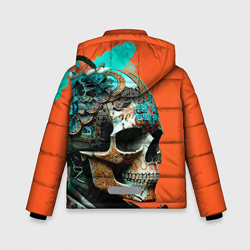 Зимняя куртка для мальчика Art skull - irezumi - Japan / 3D-Светло-серый – фото 2