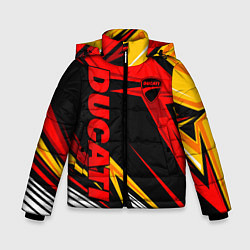 Куртка зимняя для мальчика Ducati - red uniform, цвет: 3D-черный