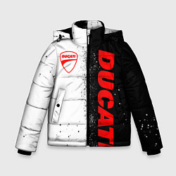Куртка зимняя для мальчика Ducati - двоичный, цвет: 3D-красный