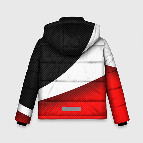 Зимняя куртка для мальчика Ducati - красно-черный / 3D-Черный – фото 2
