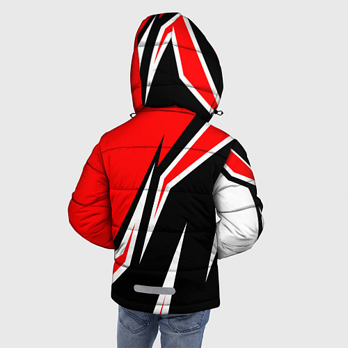 Зимняя куртка для мальчика Ducati- red stripes / 3D-Красный – фото 4