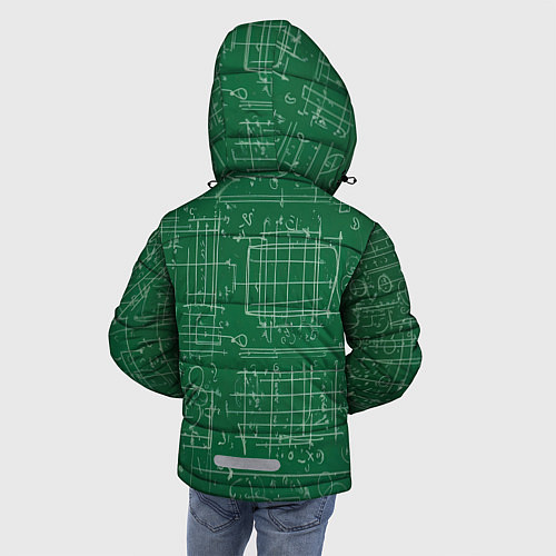 Зимняя куртка для мальчика Школьная доска / 3D-Красный – фото 4