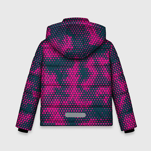 Зимняя куртка для мальчика Спортивный паттерн камуфляж / 3D-Черный – фото 2