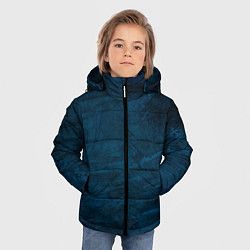 Куртка зимняя для мальчика Текстура - Sea depth, цвет: 3D-светло-серый — фото 2