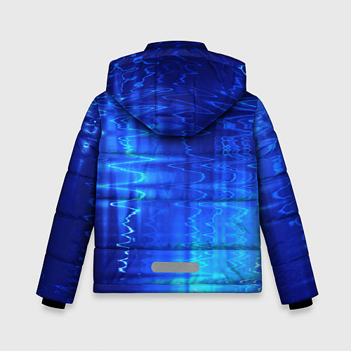 Зимняя куртка для мальчика Водная рябь / 3D-Черный – фото 2