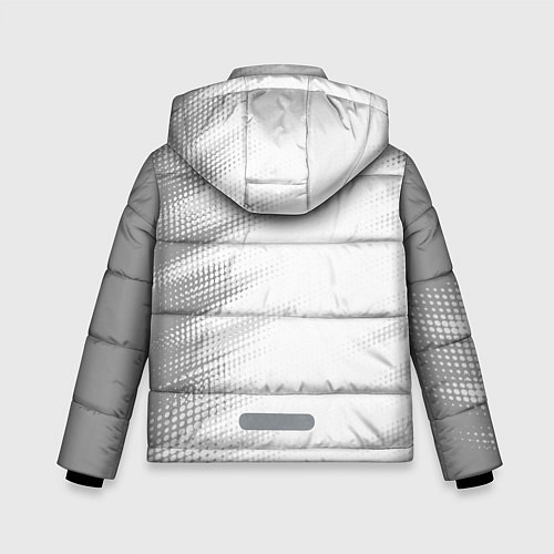 Зимняя куртка для мальчика Evangelion glitch на светлом фоне: по-вертикали / 3D-Черный – фото 2