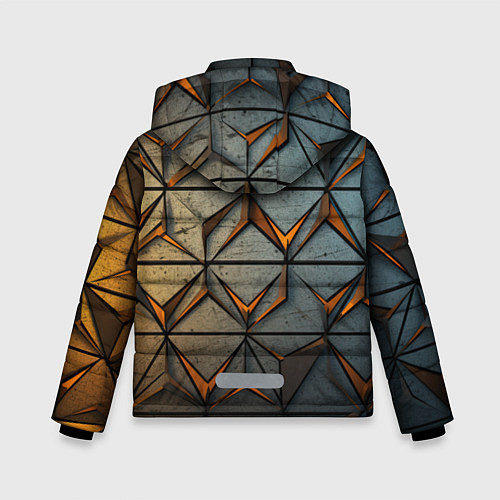 Зимняя куртка для мальчика Объемная броня из плит / 3D-Черный – фото 2