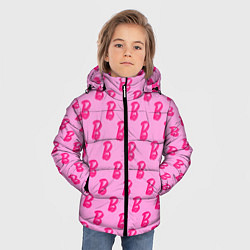 Куртка зимняя для мальчика Барби Фильм Текстура, цвет: 3D-черный — фото 2