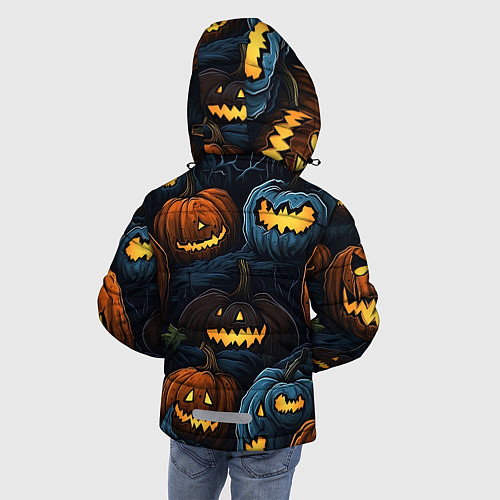 Зимняя куртка для мальчика Хэллоуин life / 3D-Красный – фото 4