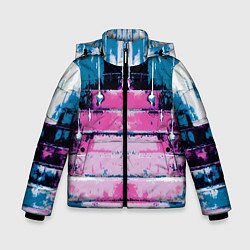Куртка зимняя для мальчика Ladder - art - texture, цвет: 3D-черный