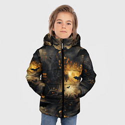 Куртка зимняя для мальчика Ночная мышь, цвет: 3D-черный — фото 2