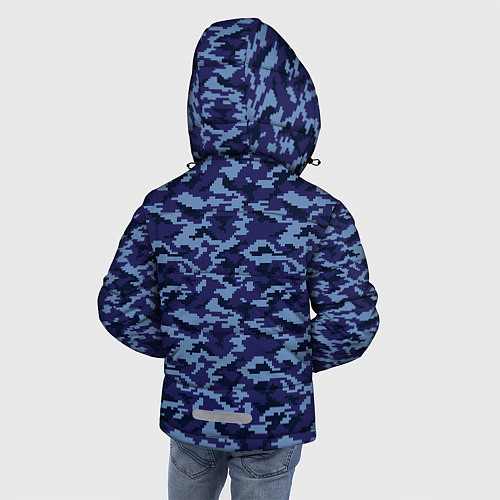 Зимняя куртка для мальчика Камуфляж охрана - Сергей / 3D-Красный – фото 4