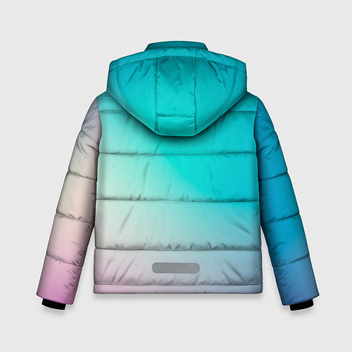 Зимняя куртка для мальчика Розовоголубые цвета / 3D-Черный – фото 2
