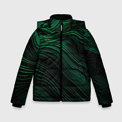 Куртка зимняя для мальчика Dark green texture, цвет: 3D-светло-серый