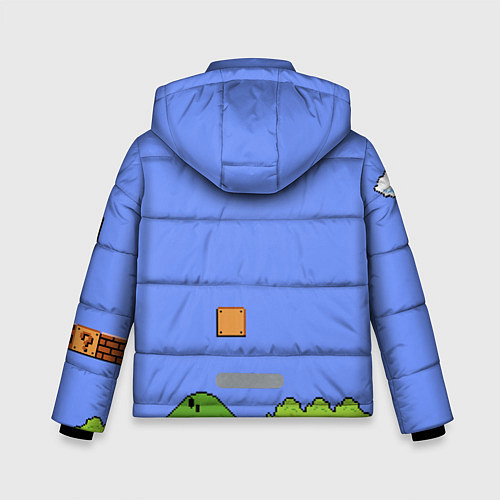 Зимняя куртка для мальчика Первый уровень Марио / 3D-Черный – фото 2