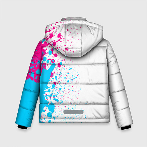 Зимняя куртка для мальчика JoJo Bizarre Adventure neon gradient style: по-вер / 3D-Черный – фото 2