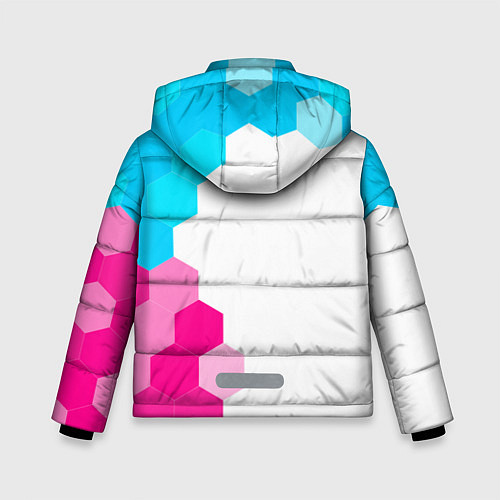 Зимняя куртка для мальчика Counter-Strike 2 neon gradient style: по-вертикали / 3D-Черный – фото 2
