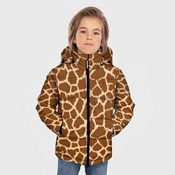 Куртка зимняя для мальчика Кожа жирафа - giraffe, цвет: 3D-красный — фото 2