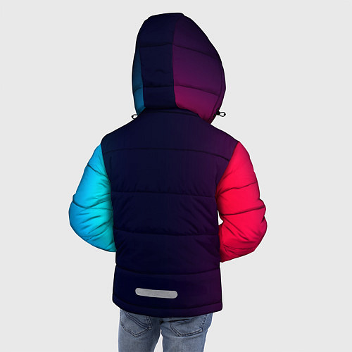 Зимняя куртка для мальчика Наса корп спейс / 3D-Красный – фото 4