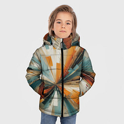 Куртка зимняя для мальчика Цветная абстракция - нейросеть, цвет: 3D-черный — фото 2