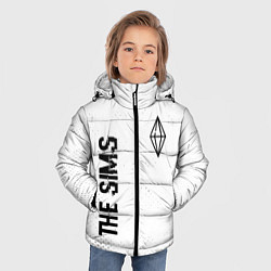Куртка зимняя для мальчика The Sims glitch на светлом фоне вертикально, цвет: 3D-черный — фото 2