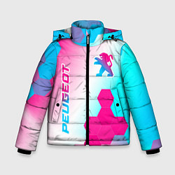 Зимняя куртка для мальчика Peugeot neon gradient style вертикально