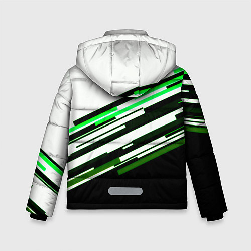Зимняя куртка для мальчика Skoda sport stripes line / 3D-Черный – фото 2